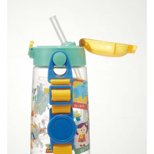 Skater Water Bottle 480ml Disney Toy Story 23 Clear Bottle with Straw for Children PDSH5-A