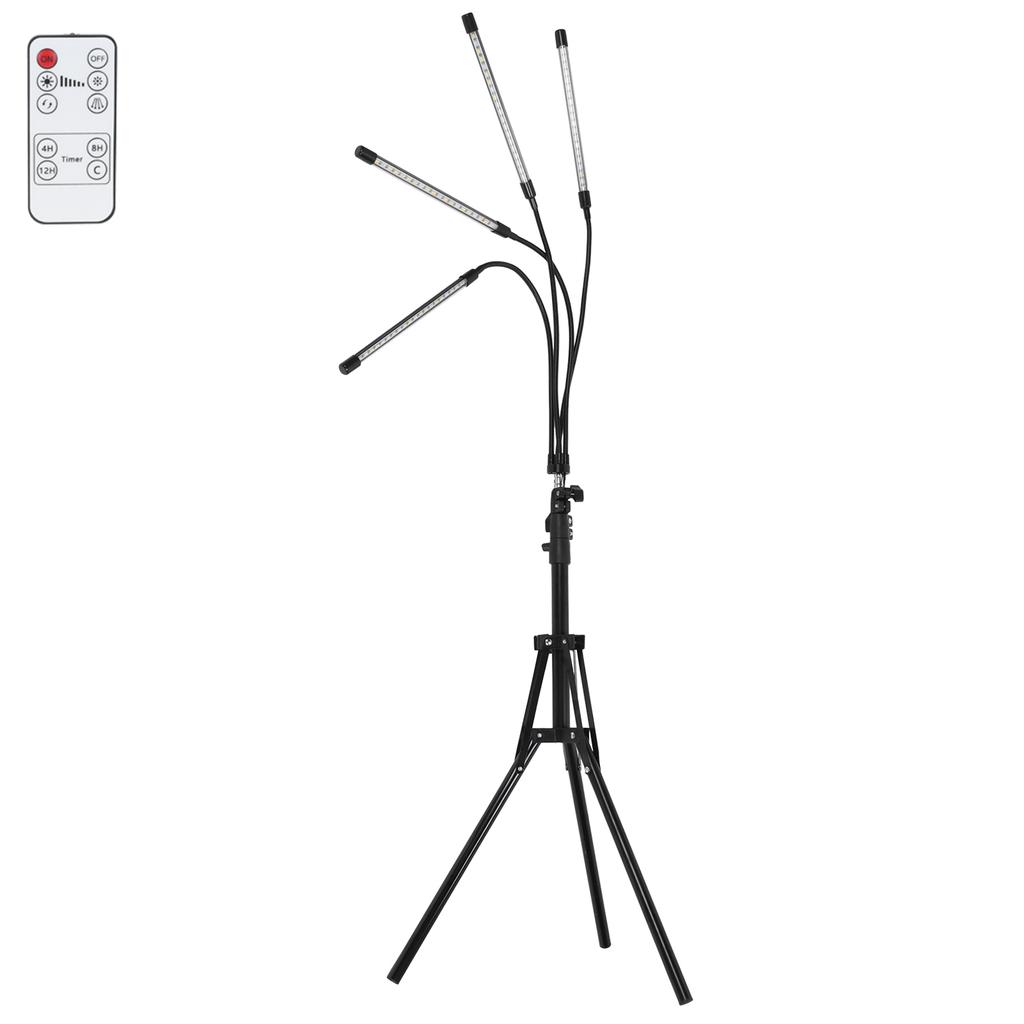 4?Светодиодная подставка для выращивания растений Head Grow Light Tripod Stand с дистанционным управлением по времени, вилка EU Plug 100?240В
