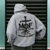 2025 Hot Sale Men's Hoodie Man of Faith Jesus Print Hooded Sweatshirts Autumn Winter Daily Casual Sporty Fashion Hoody Outerwear