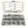 260pcs 410 Stainless Steel Self-tapping TEK Screw Set, #8 Crosshead Self-drilling Screw For Metal, Construction And Repair