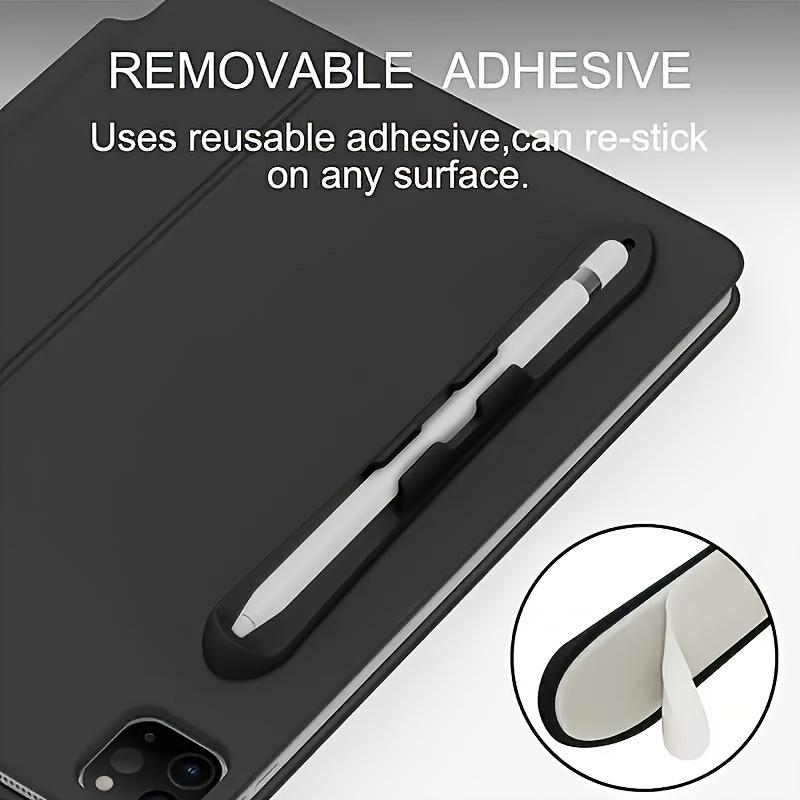 Силиконовый держатель для ручки с сильным клеем для Apple Pencil 1-го и 2-го поколений, чехол-хранилище с слотом для карты против потери стилуса