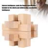 Интеллектуальная игрушка-замок-головоломка, деревянные взаимосвязанные головоломки, игрушка-головоломка для взрослых
