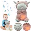 Милая музыкальная игрушка для сна с музыкой, подсветкой и ритмичным дыхательным движением, плюшевая набивная игрушка, музыкальная игрушка для новорожденных