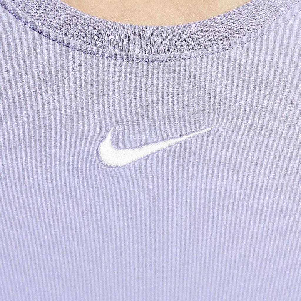 Nike Victory Dri-Fit Удобное Стильное Приталенное Платье-майка для тенниса с круглым вырезом Женские платья Светло-фиолетовый FQ1781-533