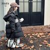 YOJIA Girls' Mid-Length Down Winter Jacket 2024 - Waterproof, Windproof, Breathable, 90% Down for Big Kids