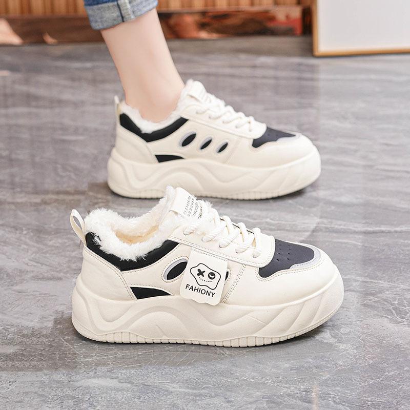 Женские теплые непродуваемые зимние ботинки с толстой подошвой, высоким противоскольжением и износостойкостью, для активного отдыха, тренировок, занятий спортом, хлопковые ботинки