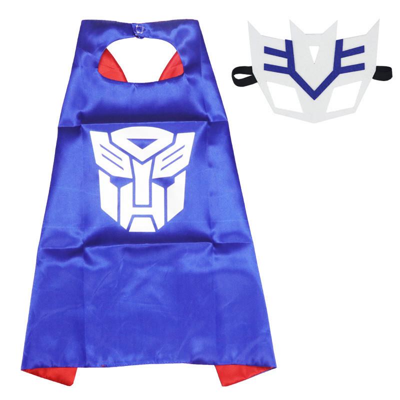 Turtle Superhero Ninja Cape Cloak Eye Mask Kid Halloween Cosplay Costume Party