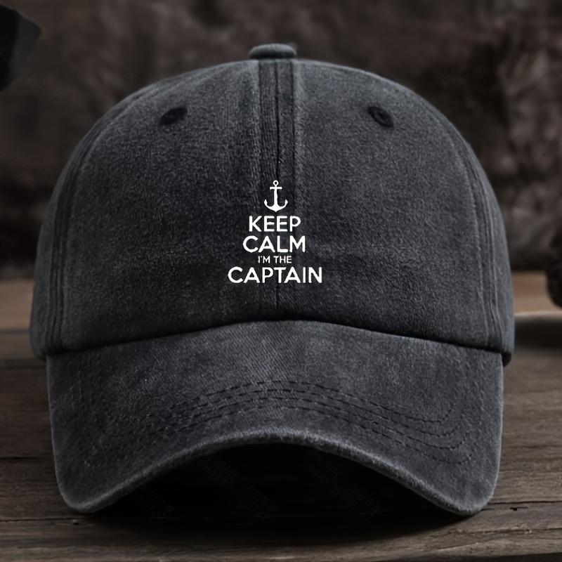 Стильная регулируемая дышащая бейсболка с принтом 'Keep I'M The Captain'