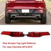 Rear Bumper Reflector Brake Light Stop Light Warning Light Car Accessories For Jeep Cherokee 2014-2018 68102877AC 68102876AC