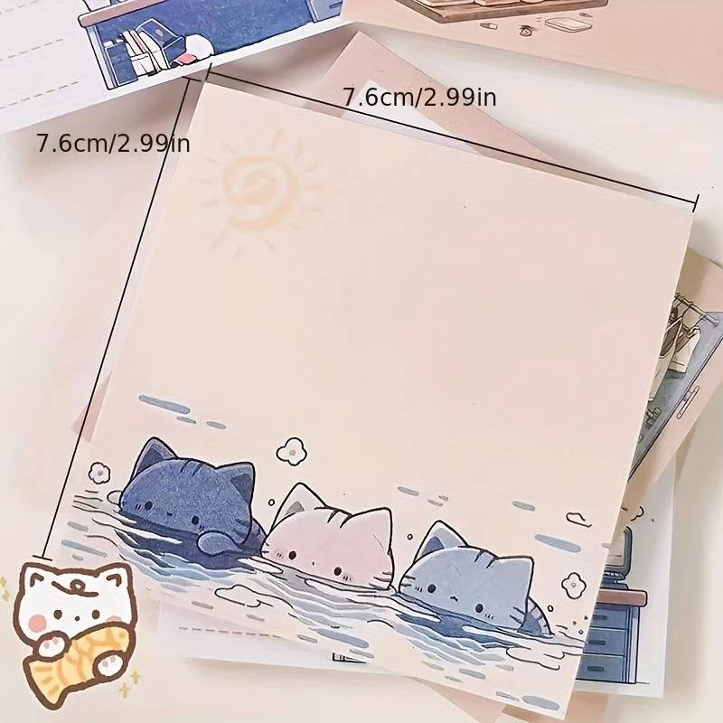 Комические коты Стикеры, Милые Мультяшные Стикеры, Студентам Нравится Красивый Блокнот для Журнала, Блокнот для Забытых Сообщений