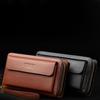 Fashion Men PU Leather Zip Wallet Phone Pouch Card Cash Holder Clutch Bag Stylish Leather Bag For Men Durable And Versatile Accessory