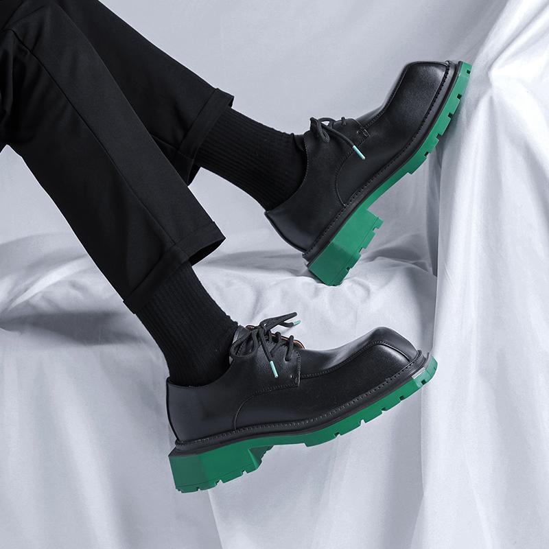 Мужские туфли-лифты, уличные шнурки, черные, зеленые кожаные оксфорды, свадебное платье, танцевальный бизнес, формальный смокинг, увеличивающий рост, пиджаки для выпускного вечера, обувь для мужчин