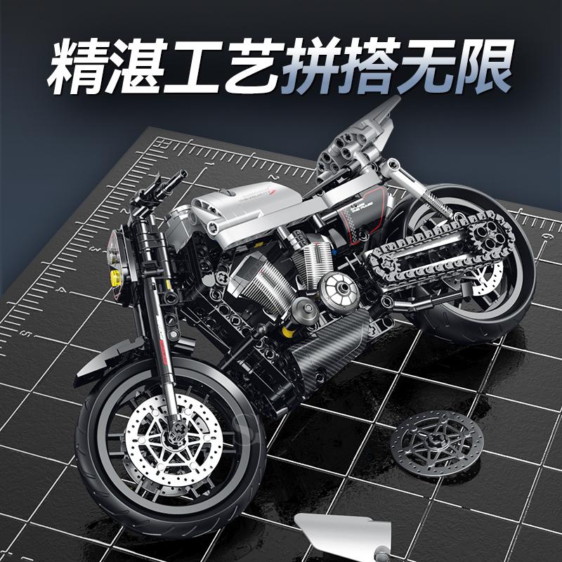 Новый 1:8 наборов строительных блоков для мотоциклов XR1200, модели городских мотоциклов, технические кубики, подарки на Хэллоуин для детей и взрослых, 533 детали