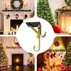 Fireplace Stocking Hook Mantle Garland Hanger Strong Load-bearing Adjustable Design Heavy Duty 2-in-1 Stocking Garland Holder