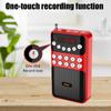 Портативный мини-радио FM-приемник, беспроводной Bluetooth-динамик, TF MP3-плеер с разъемом 3,5 мм, поддержка записи 18650, перезаряжаемый