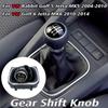 Ручка переключения передач 5/6 скоростей для VW Golf 5 Golf 6 Jetta MK5 MK6 с механической коробкой передач, ручка КПП с кожаным чехлом