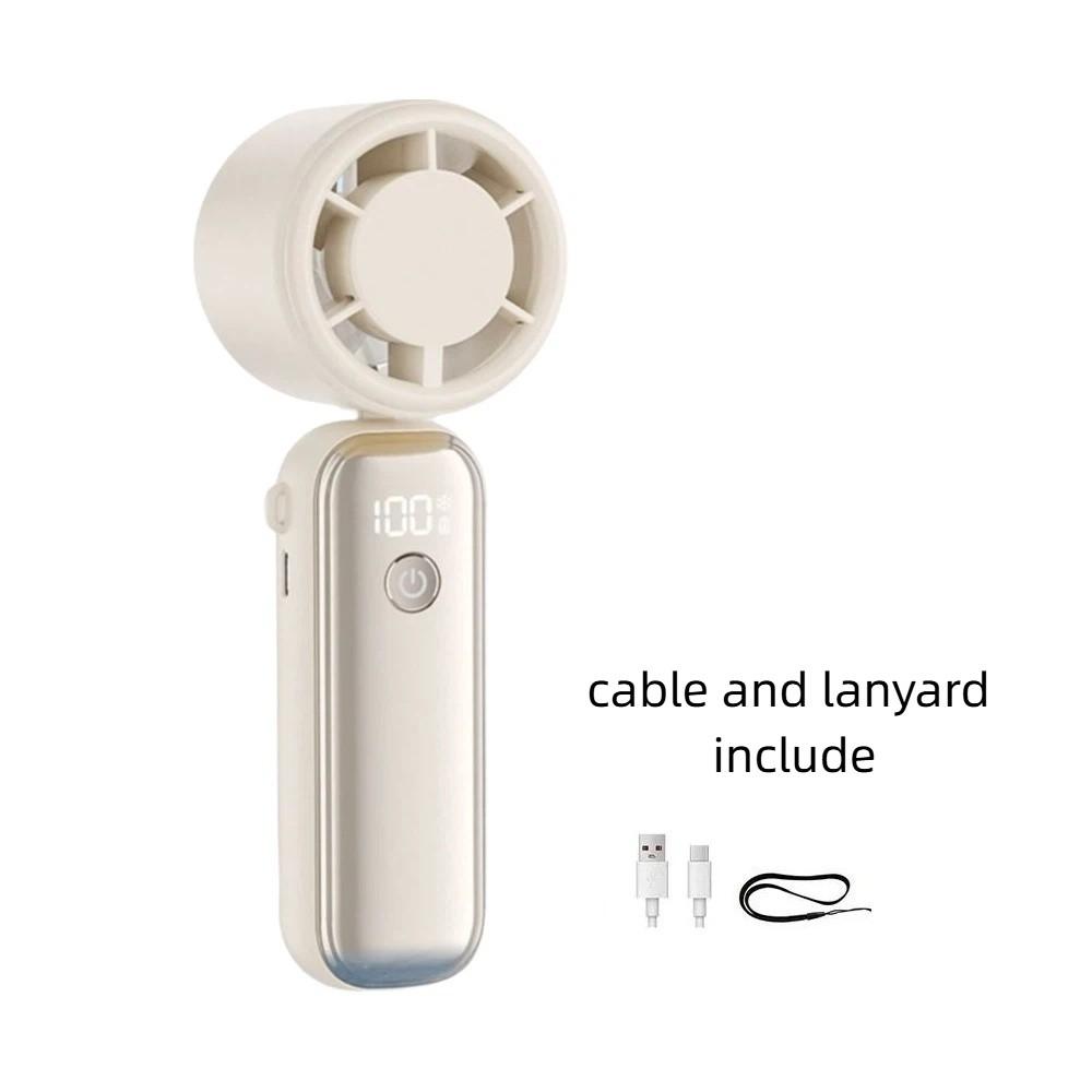 USB Rechargeable Mini Handheld Fan Ultra-Quiet Small Electric Fan Cooling and Ice Pack Fan Travel