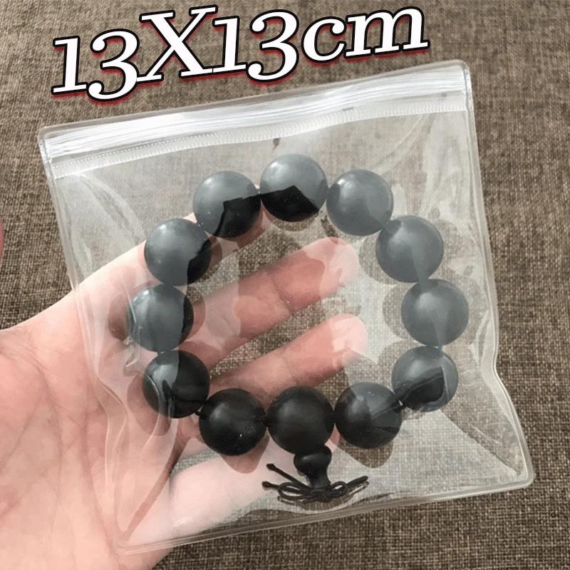 10/100 шт. Прозрачные утолщенные ПВХ мешочки для упаковки ювелирных изделий, антиокислительные органайзеры, упаковочные пакеты для демонстрации, самозакрывающиеся пакеты для хранения