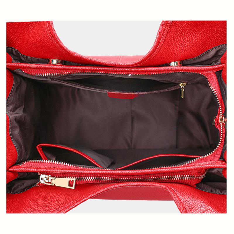 Большая вместительная сумка-тоут, новая сумка из коровьей кожи с верхним слоем, модная универсальная и модная сумка через плечо для женщин