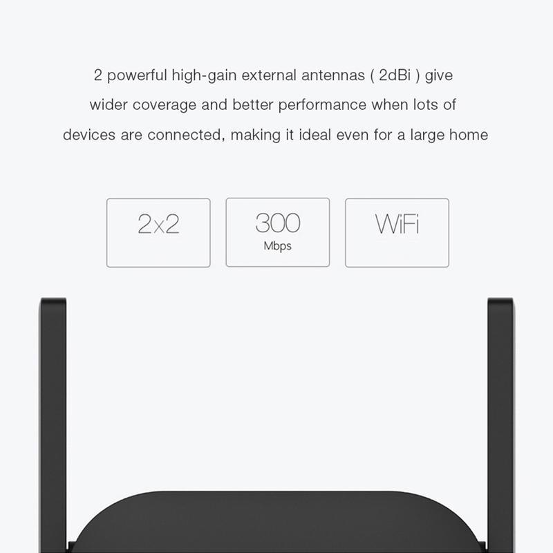 Оригинальный Xiaomi Wi-Fi маршрутизатор, усилитель Pro маршрутизатор 300 м, расширитель беспроводной сети, усиление сигнала, 2 антенны, домашний офис
