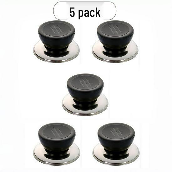 Universal Anti-Scald Pot Lid Handle for Wok or Steamer - Glass Top Cap & Bead Accessory