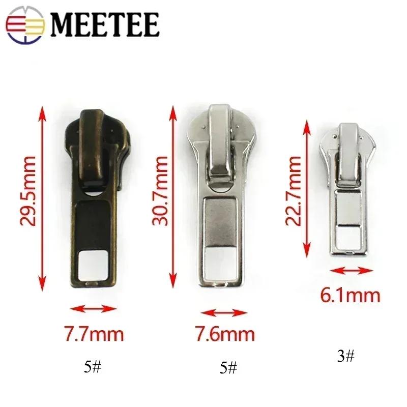 10/20 шт. 3# 5# Слайдер для молнии для металлических смоляных молний, сумка, одежда, обувь, декор, пуллер для молнии, головка, швейная фурнитура для одежды, застежка