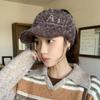 New Winter Plush Ear Protecting Peaked Cap for Women Korean Style Versatile Empty Top Ponytail Warm Baseball Hat