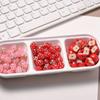 Клубника Яблоки Прямые Отверстия Акриловые Бусины DIY Цепочка для Телефона Цепочка для Сумки Бусины Аксессуары