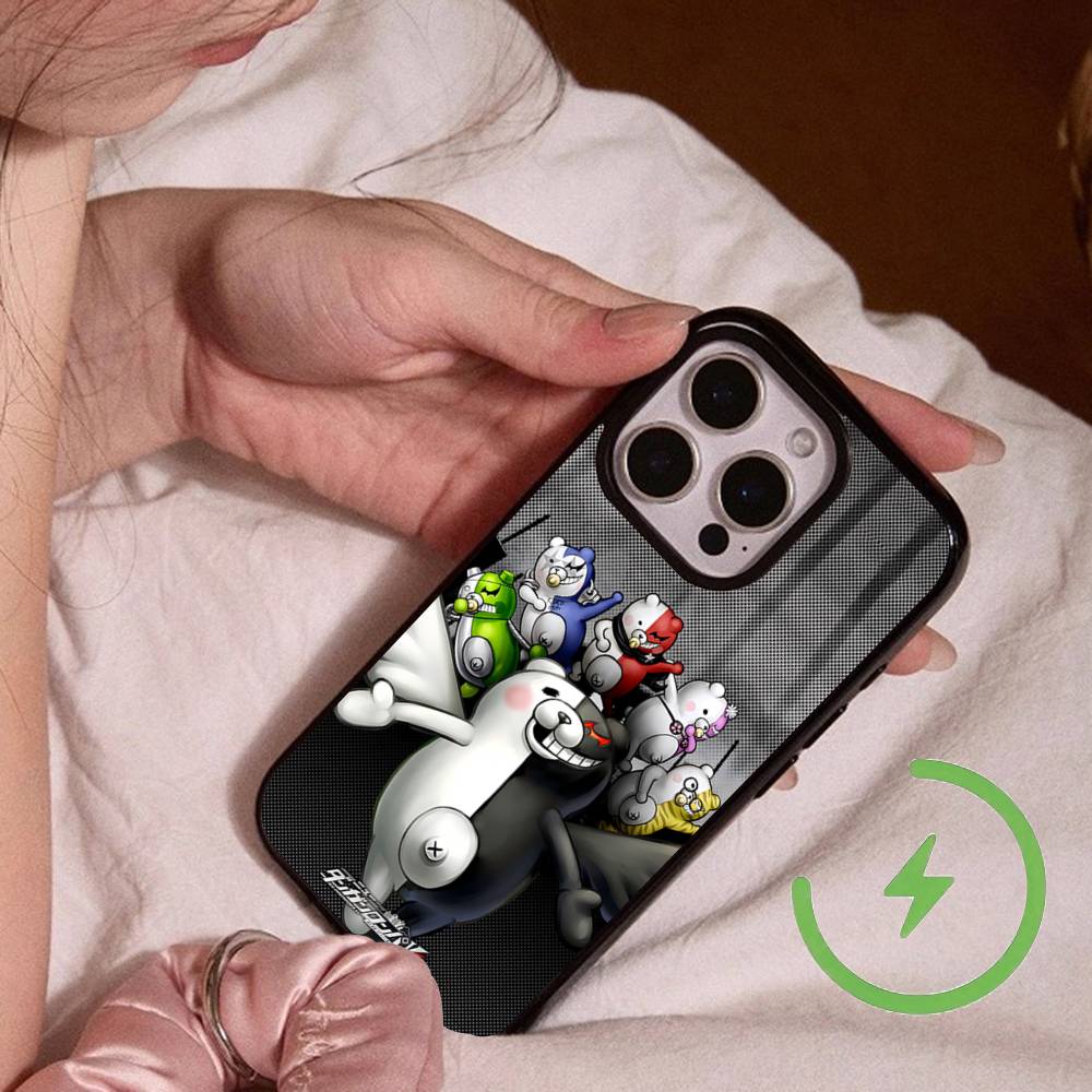 Danganronpa Дзюнко Эносима Монокума Promax Магнитный Для IPhone 17 16 14 13 12 11 15 Pro Air Max Plus Чехол Для Телефона Беспроводная Зарядка