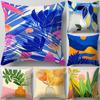 45*45CM Plant Flower Pillow Cover Living Room Sofa Office Seat Waist Cushion   Home Decoration Creative Ornament