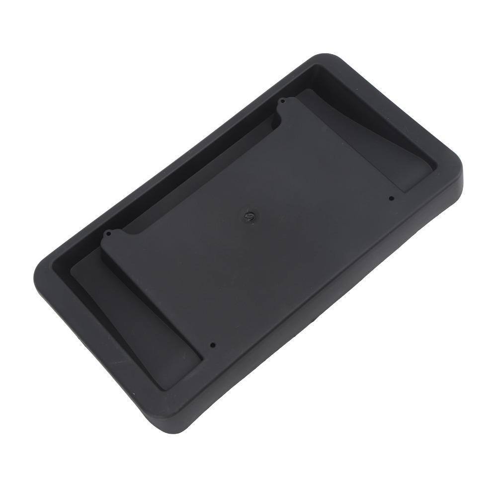 Black Front License Plate Mount License Plate Frame for Tesla Model Y 2020 to 2023 Plate Mounting