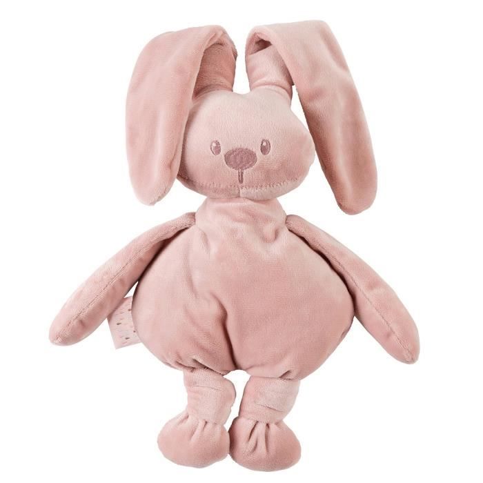 NATTOU Peluche Lapidou Cuddly - En tissu recyclé GRS - Rose