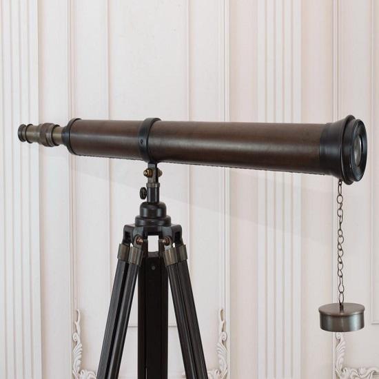 Удивительный Штатив Латунный Телескоп Дерево и Латунь Элегантный Декор для Дома и Офиса Подарок
