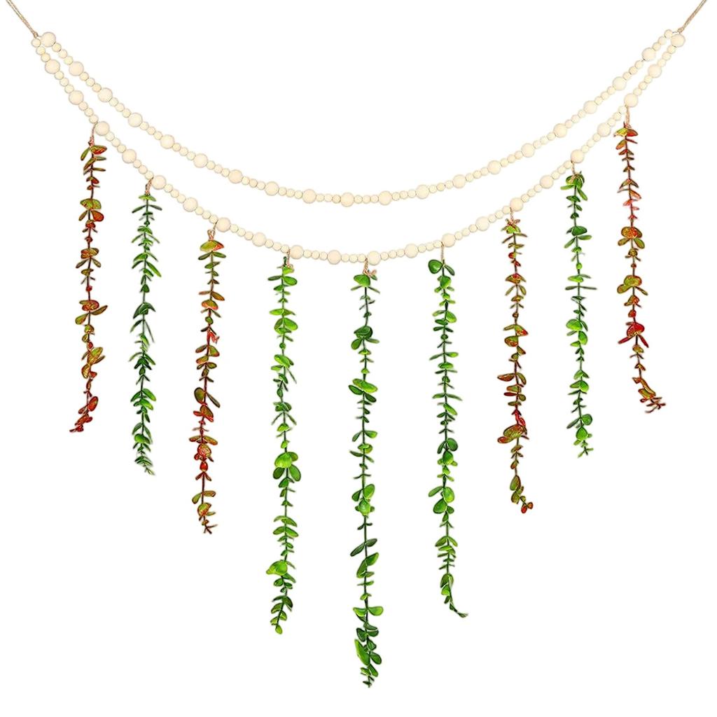 Enhance Your Space With Our Nordic-style Wooden Bead & Faux Wall Decor! This Stylish Rope Photo Holder Combines Natural Charm With Functionality.