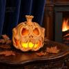 Halloween Skull Pumpkin 3D Printed Candle Holder, Hollow Design Sturdy Decoration Figurine, Multifunctional Ambient Lampshade for Party Favors Festive