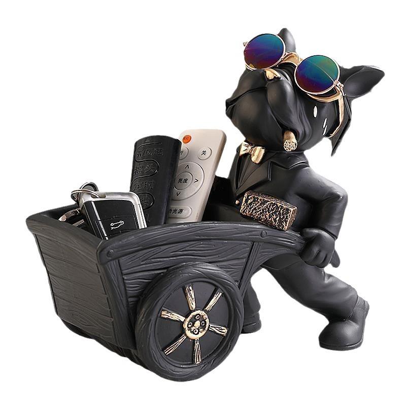 Dog Statue Storage Box Animal Ornament Resin  Art Sculpture Figurine Home Decoration Home Decoration Study Ornament