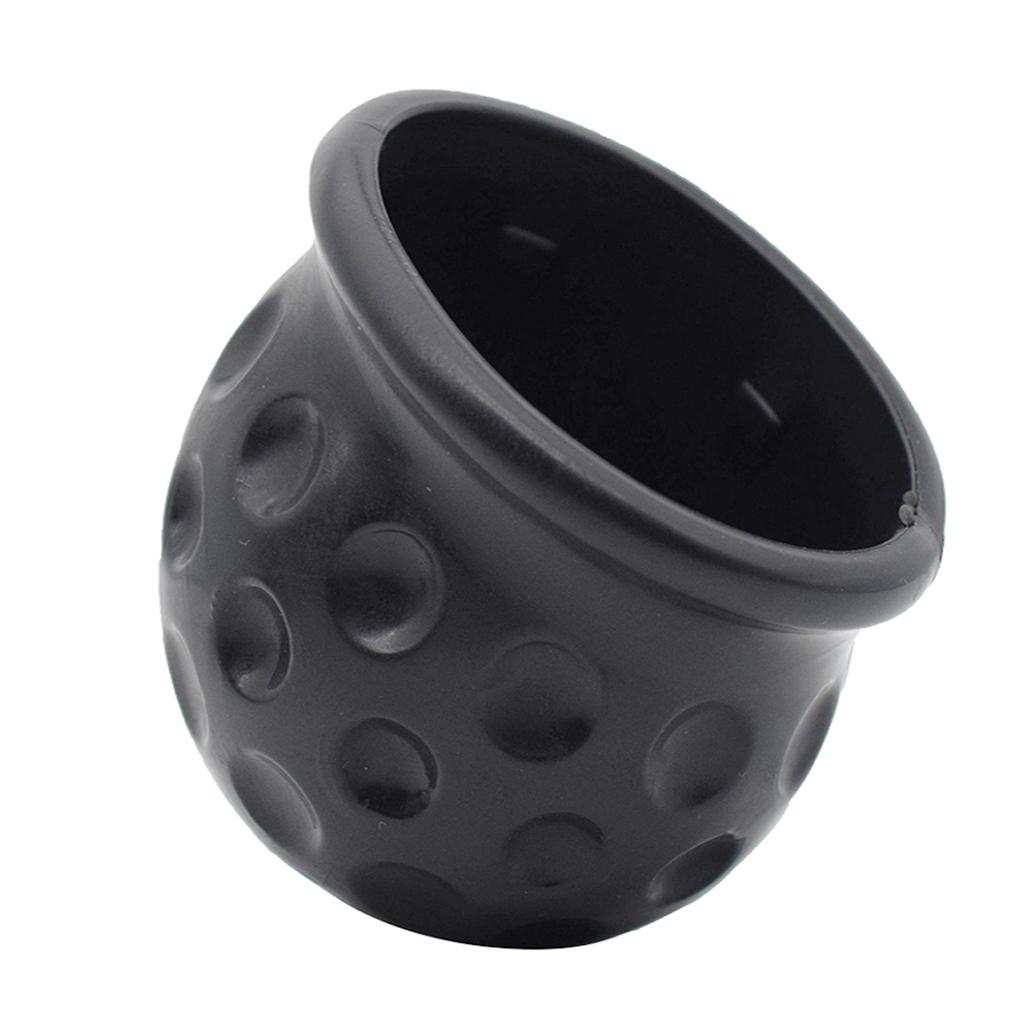 Tow Bar Ball Cover Cap Trailer Towing Hitch Universal Black 50Mm Rubber Caravan Trailer Towball Protect Car Styling Accessories
