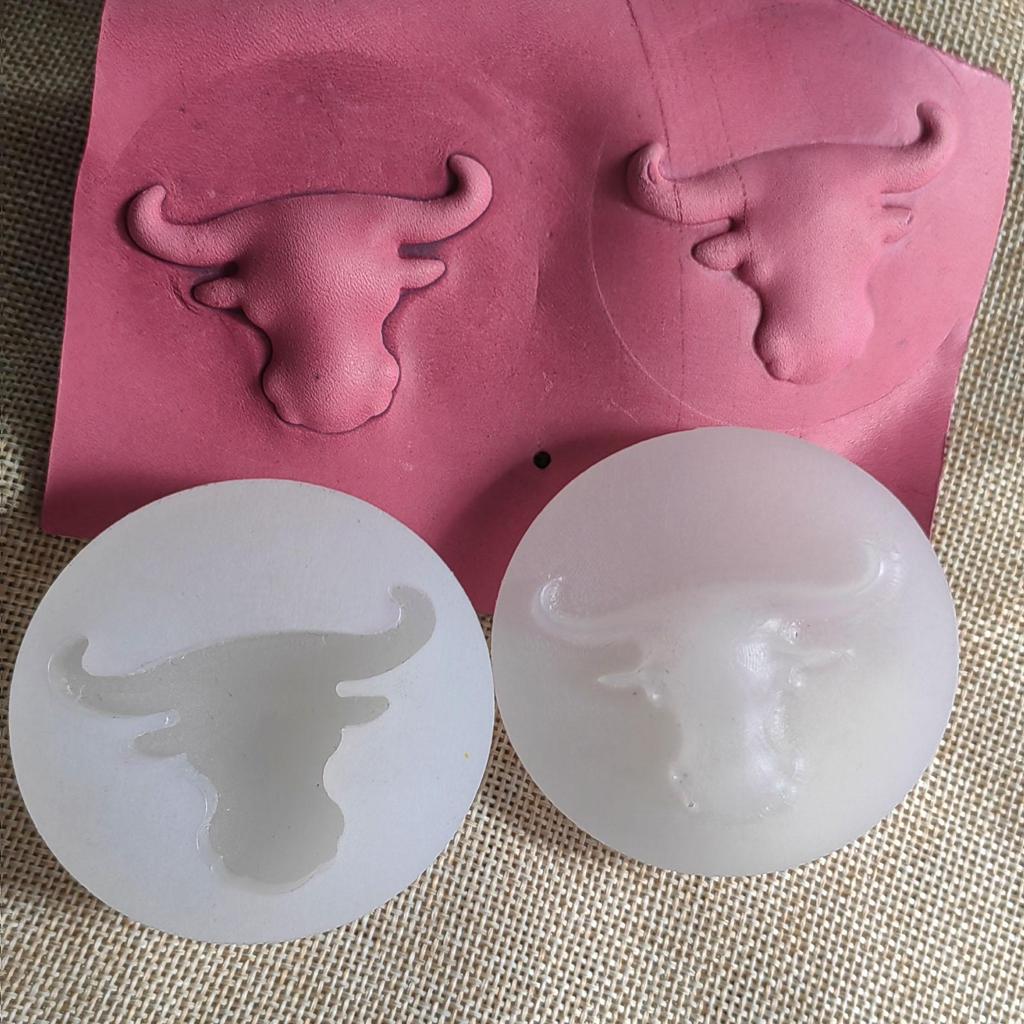 61 мм DIY Leather Craft форма для литья коровьей головы форма для литья из кожи растительного дубления в форме бычьей головы