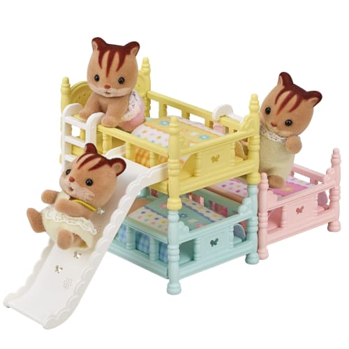 Мебель Sylvanian Families [Детская трехместная кровать] Car-219 ST Mark Сертификация для детей от 3 лет и старше Игрушечный кукольный домик Sylvanian Families EPOCH