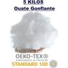 5 Kilos Oeko-Tex Polyester Fiber Padding Wadding, Washable Synthetic Fiber - 5 Kg Box for Filling Cushions, Jo