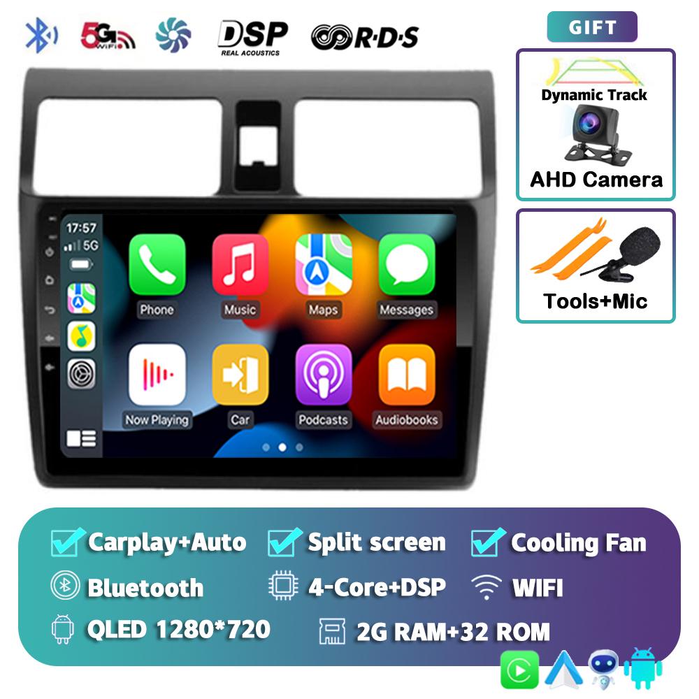 Android 14 Carplay Auto For Suzuki Swift 2003-2010 2 Din Car Radio Multimidia Video Player GPS Navigation Stereo Head Unit Audio