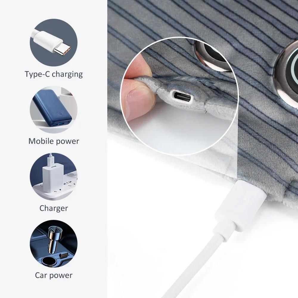 Graphene Warming Waist Belt Electric Heating Pad Hot Compress Shoulder Leg Lumbar Belt Back Waist Support All-round Warm