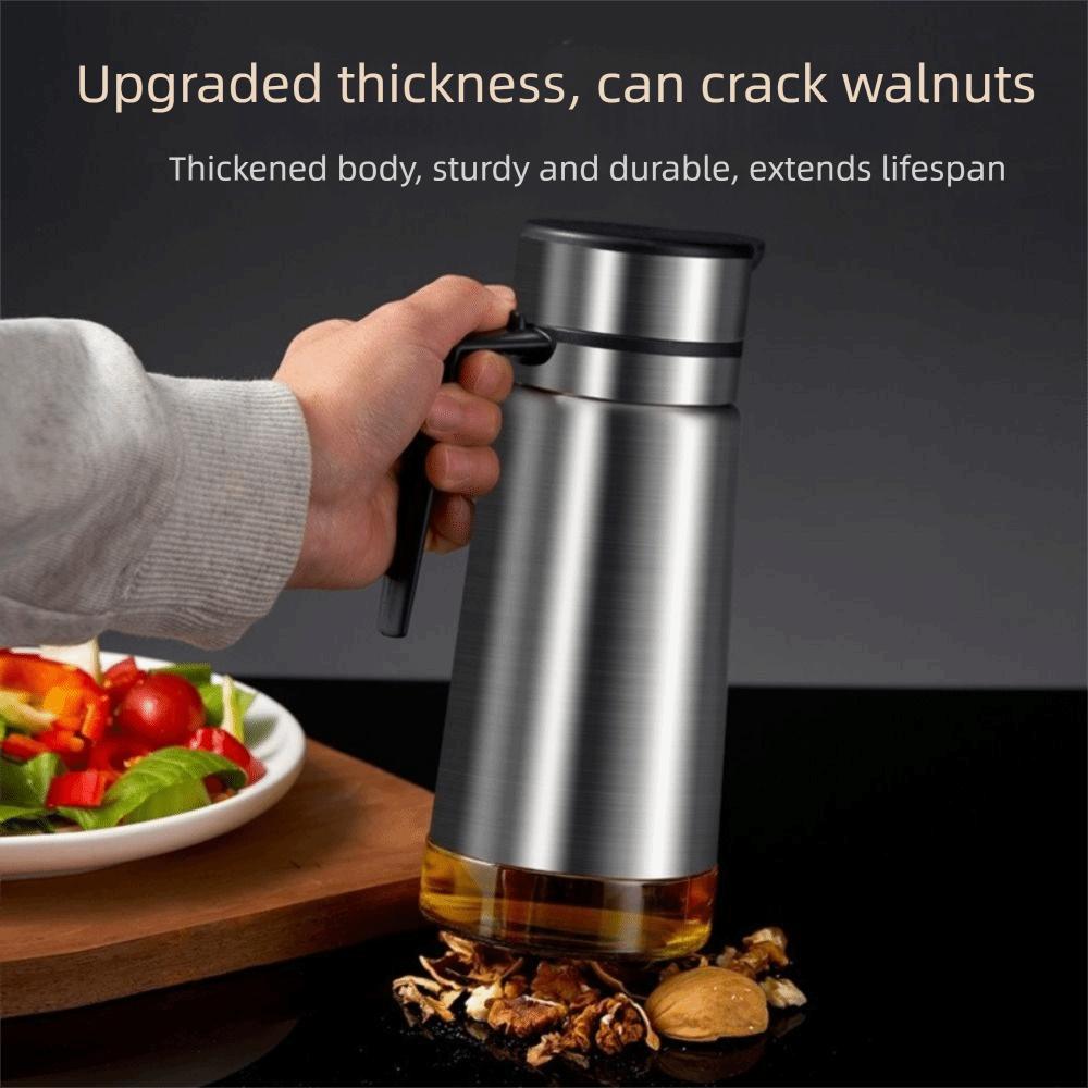Stainless Steel Gravity Seasoning Bottle Sauce Seasoning Container Kitchen