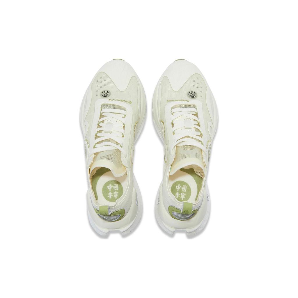 Li Ning Absolute Shadow CRC нескользящие повседневные туфли с низким верхом мужские повседневные туфли белые зеленые AZGT017-1