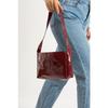 Women's Patent Leather Claret Red Bag