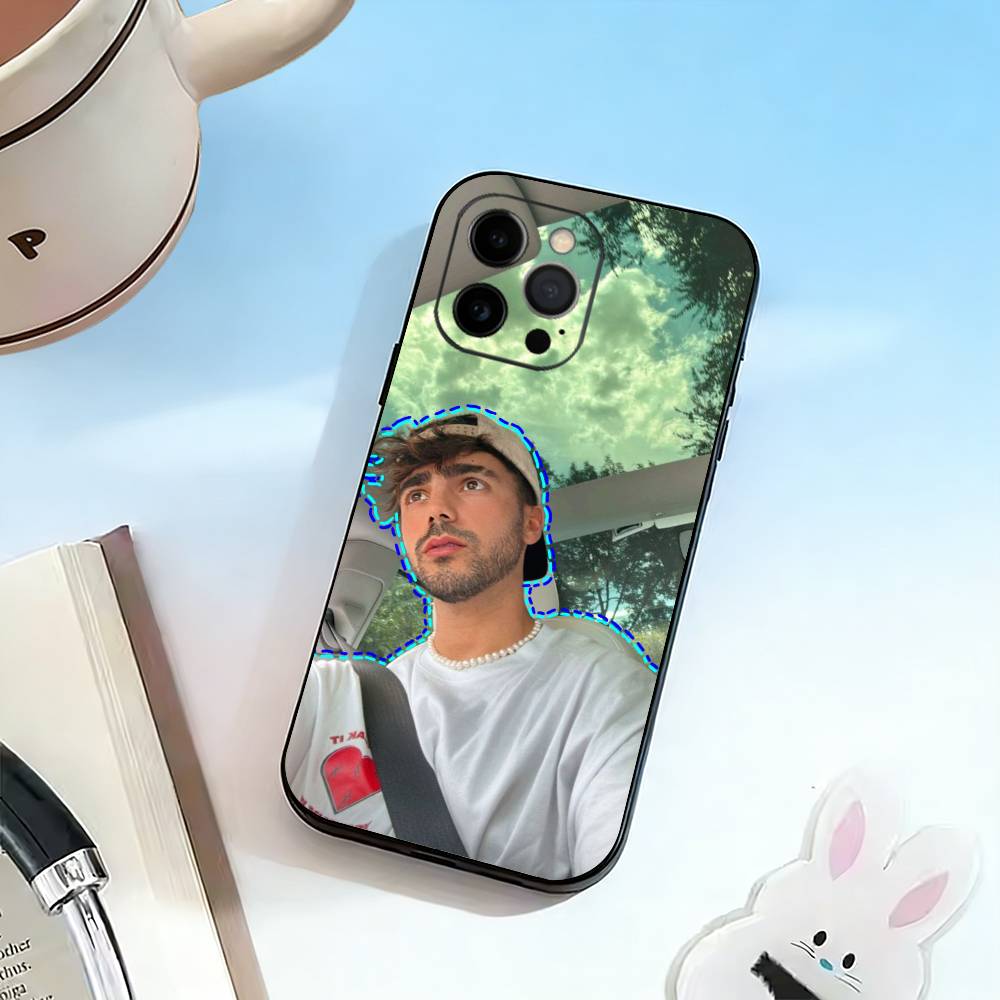 F-Fede V-Vigevani Чехол для телефона для iPhone 17,16,15,14,13,12,11 Plus,Pro Max,XS,Мягкий силиконовый черный чехол