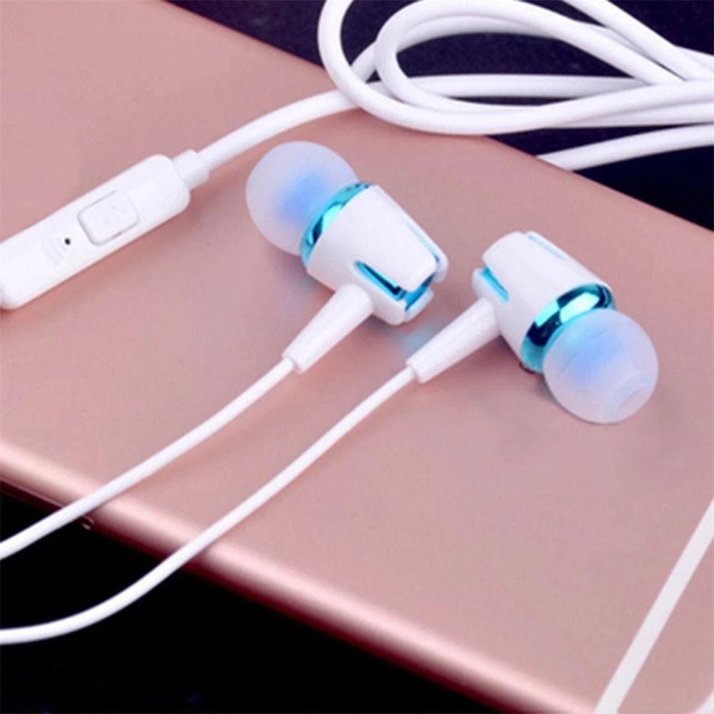 Noise Cancelling Stereo Bass 3.5mm With Mic Earbuds In-ear Earphone Wired Earphone Phone Headset