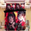 Постельные комплекты Demon Slayer Мультяшный пододеяльник Постельное белье Для мальчиков Детей Односпальный Двуспальный размер Мягкое постельное белье Домашний декор Аниме Одеяло