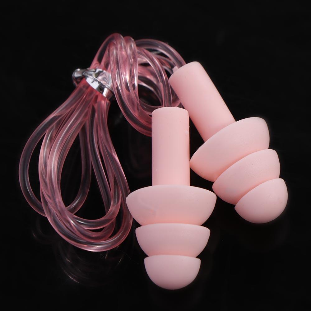 Accessories Hearing Sleep Earplugs Swim Ear Plugs Nasal Clip Earplugs with Rope Silicone Ear Plugs