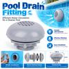 With Rubber Gasket Pool Drain Fitting Grey Plastic Pool Drain Plug Dome Cover  Replacement Parts